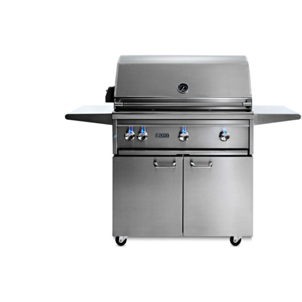 Lynx 36" Professional Freestanding Grill With 1 Trident IR Burner, 2 Ceramic Burners & Rotisserie