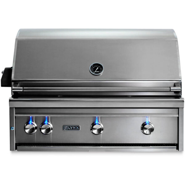 Lynx 36" Professional Built In Grill With 1 Trident IR Burner, 2 Ceramic Burners & Rotisserie