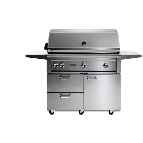 Lynx 42" Professional Freestanding Grill With 1 Trident IR Burner, 2 Ceramic Burners & Rotisserie