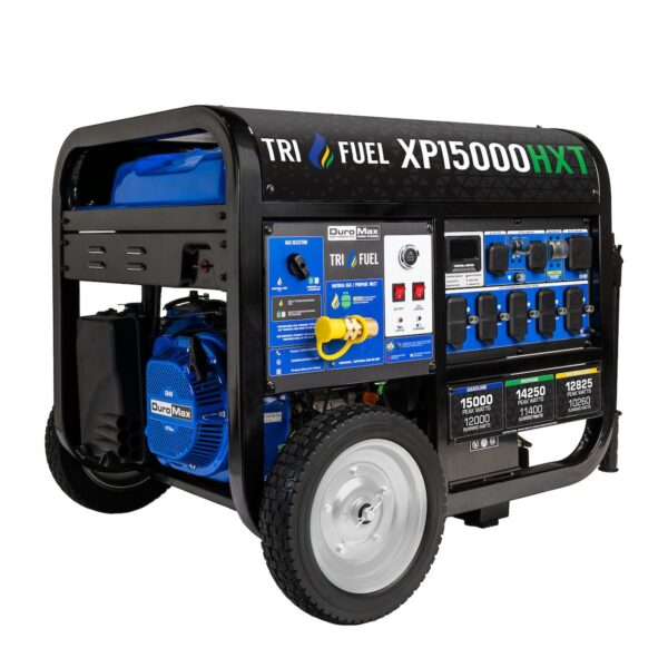 DuroMax XP15000HXT 15,000 Watt Electric Start Tri Fuel Portable Generator