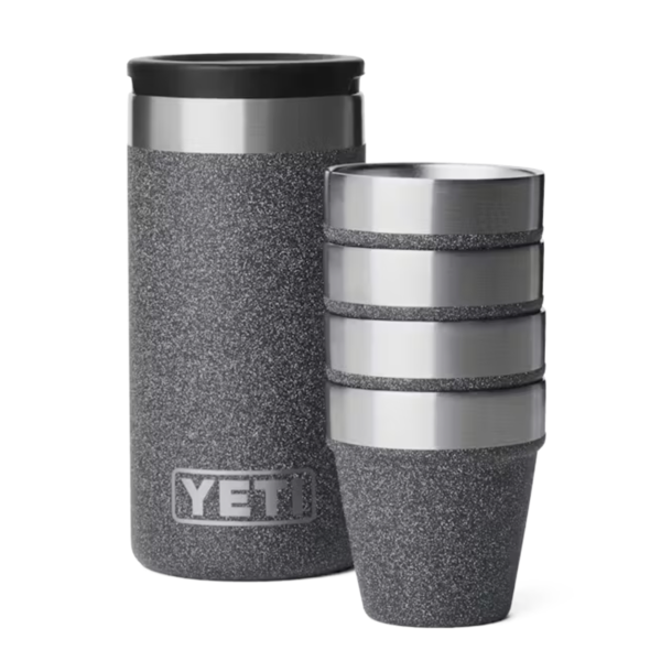 YETI Shot Glasses with Carrying Case, Black Stone