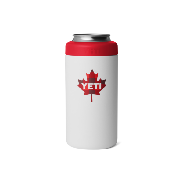 YETI Rambler 16 oz. Colster 2.0 Tall Can Insulator, True North White & Red